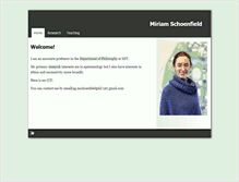 Tablet Screenshot of miriamschoenfield.com